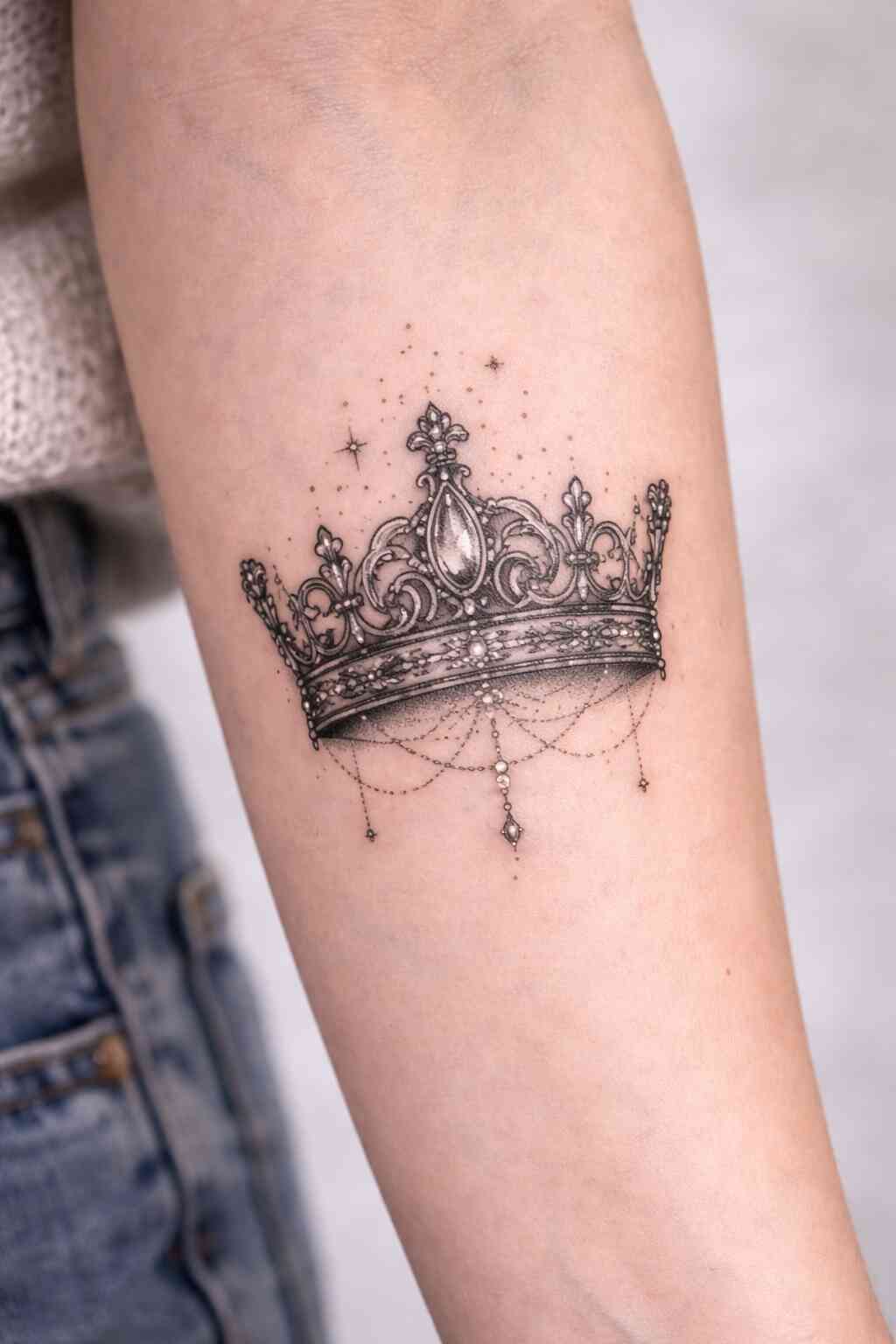 tatuaż korona