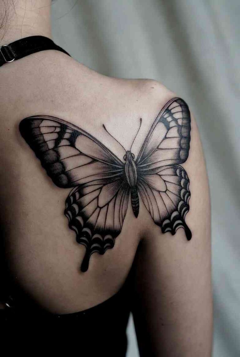 tatuaż motyla