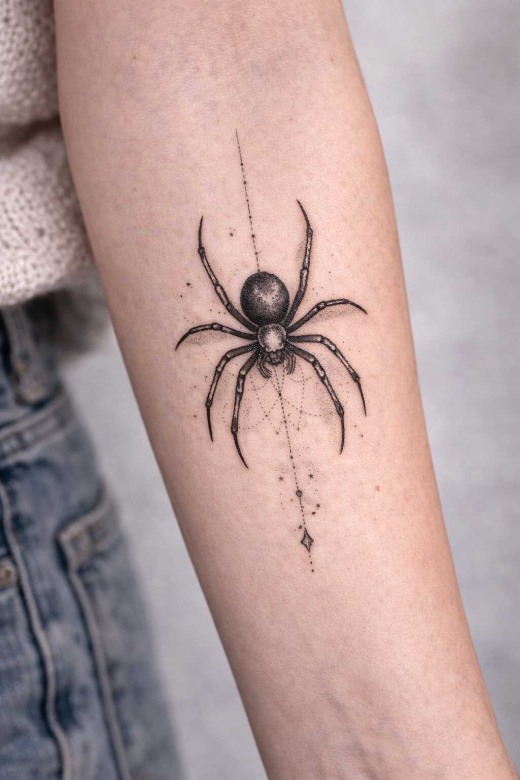 tatuaż pająk