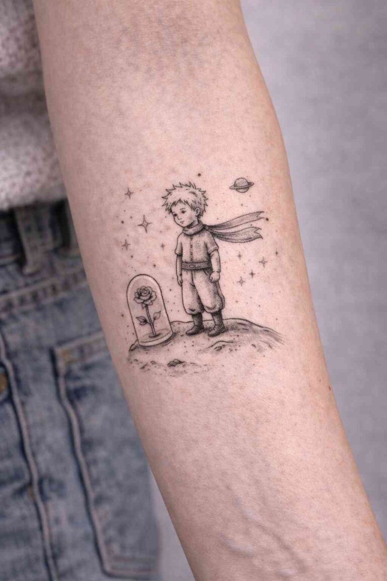 tatuaż mały książe